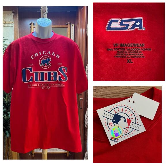NWT Chicago Cubs MLB T-Shirt Men’s | XL | Red Team Graphic Tee Official Licensed - Picture 8 of 8